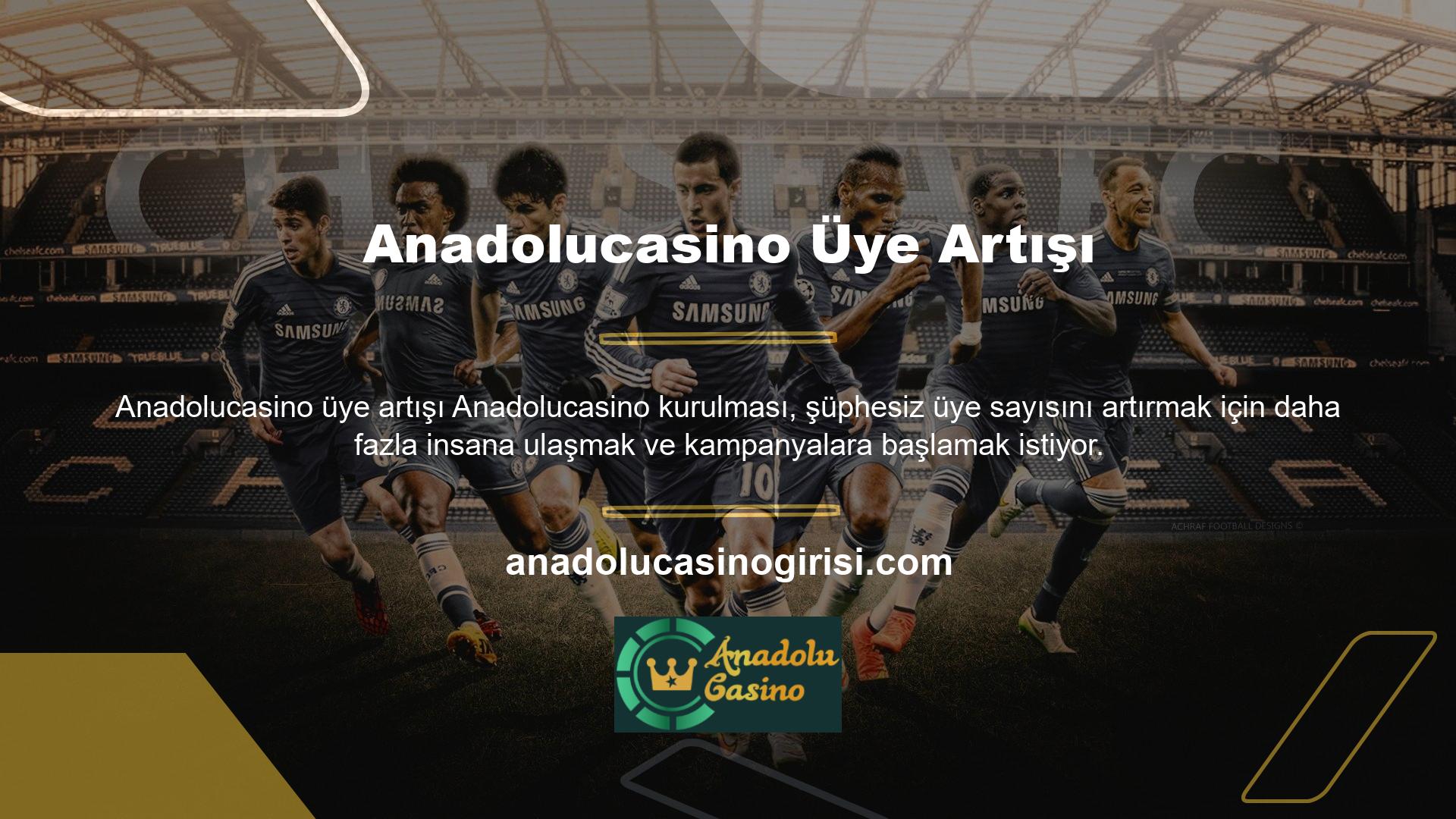 Buna ek olarak, bu adresten yararlanmak ve buradan para kazanmak istiyorsanız, Anadolucasino yeni üye programınızı yapabilir ve bu ailenin bir parçası olabilirsiniz